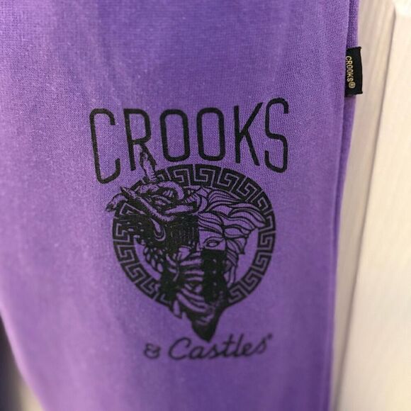 Crooks & Castles LA #Streetwear Purple Sweatpants. NWT. Size Large - Picture 3 of 8